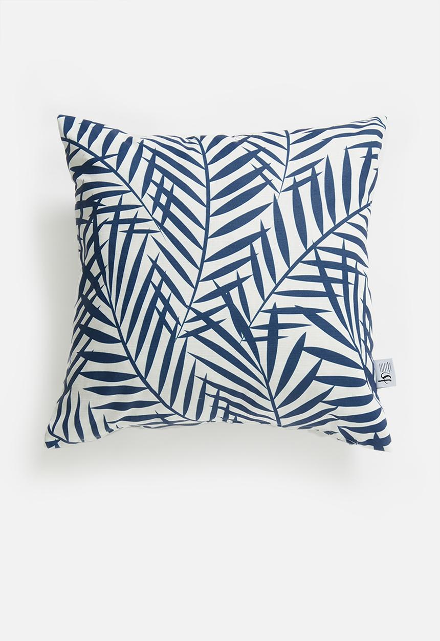 Sixth Floor - Nora cushion cover - blue & white