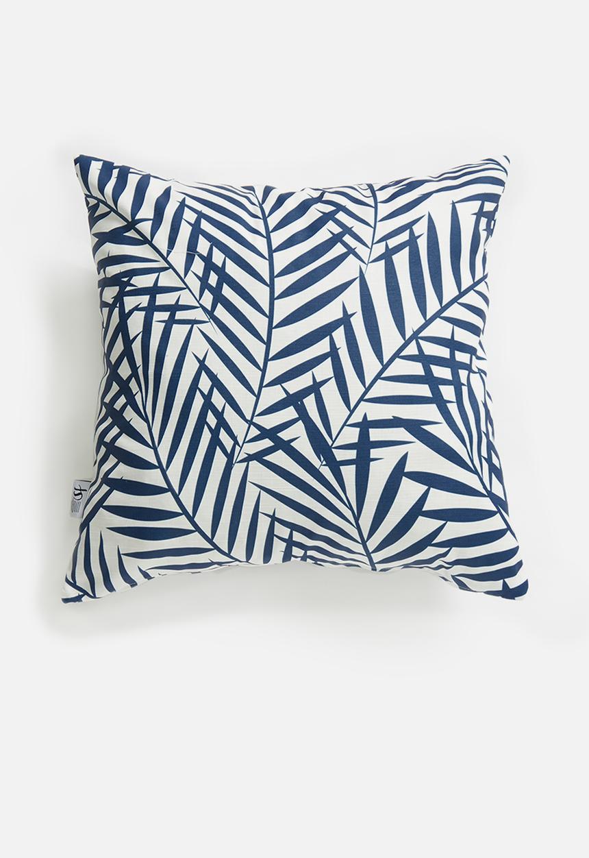 Sixth Floor - Nora cushion cover - blue & white