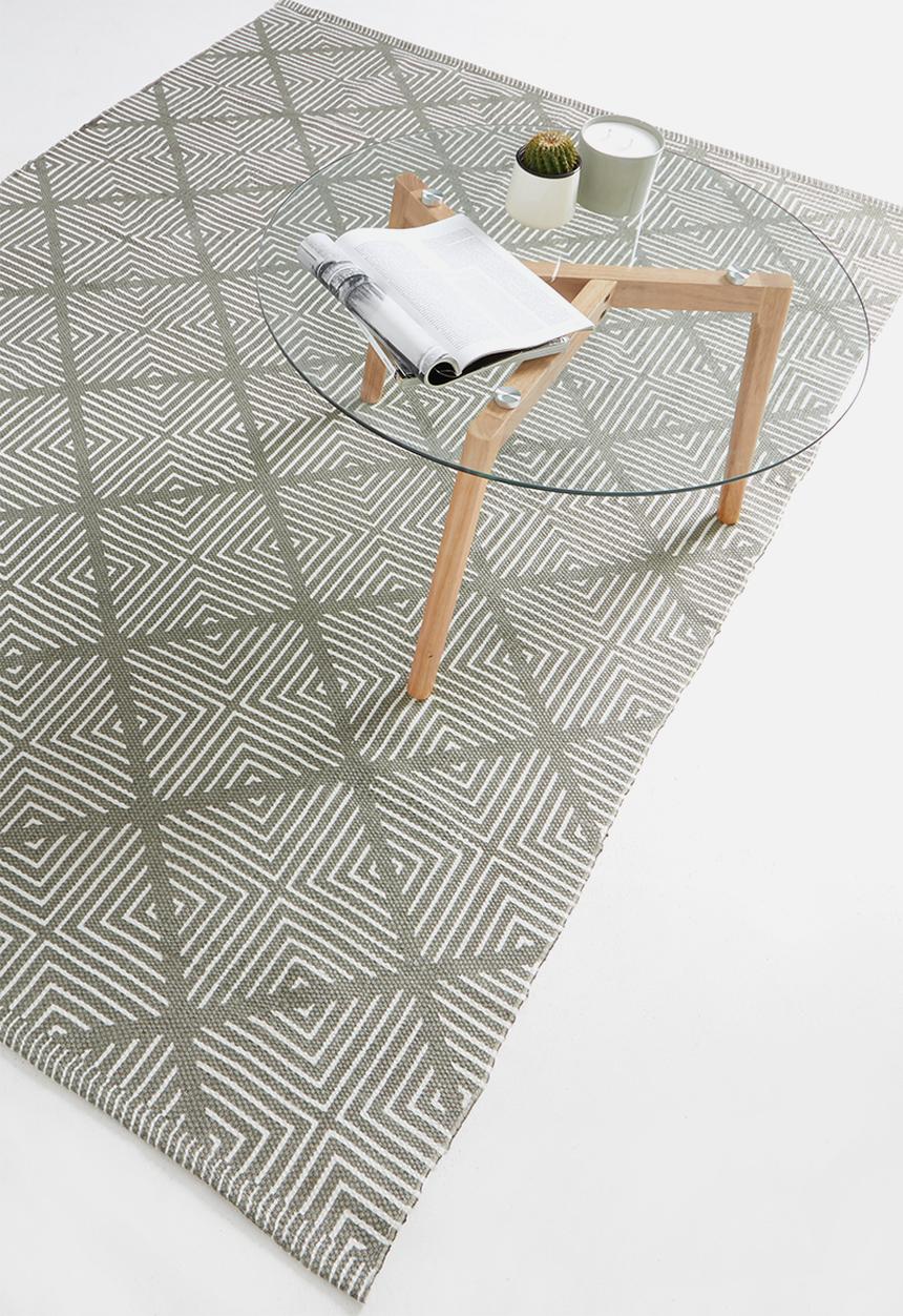 Sixth Floor - Prague printed outdoor rug - grey