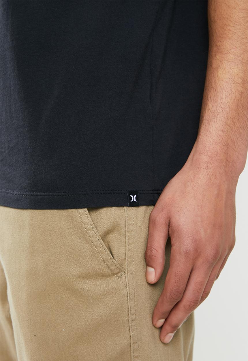 Hurley - Icon slash gradient tee - black & blue
