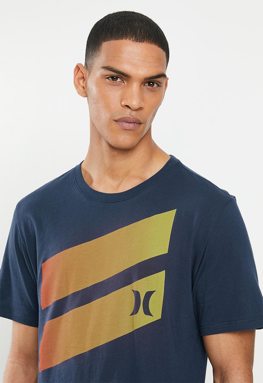 Hurley - Icon slash gradient tee - navy 