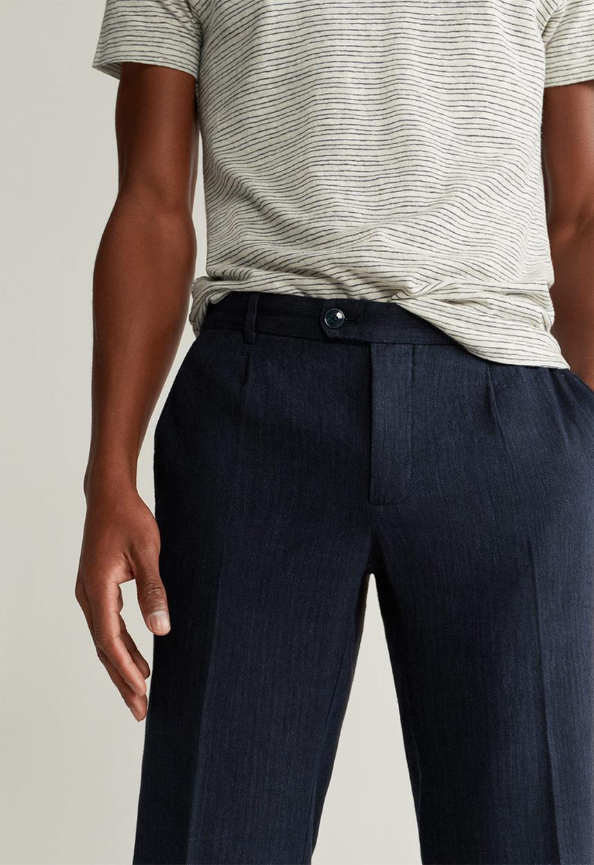 MANGO - Cedar trousers - navy