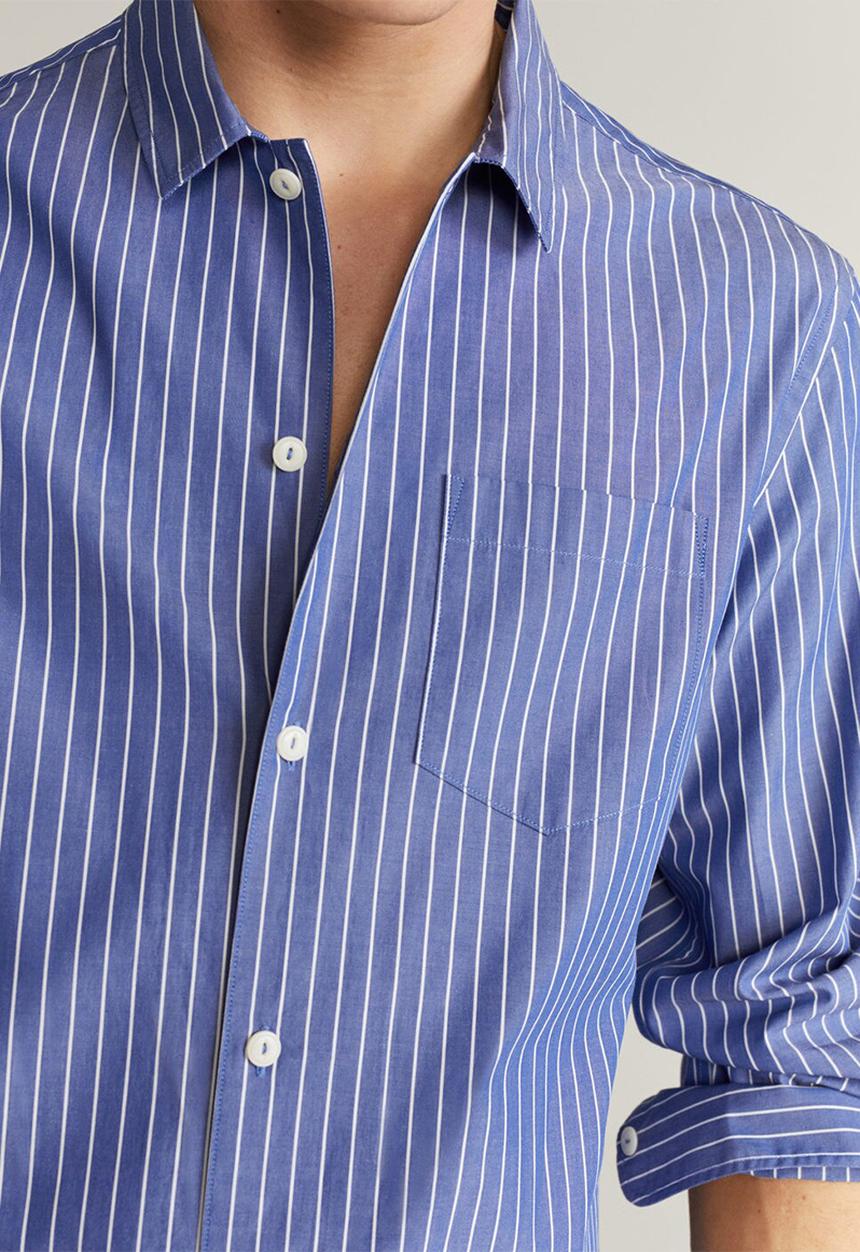 MANGO - Smile shirt - blue 
