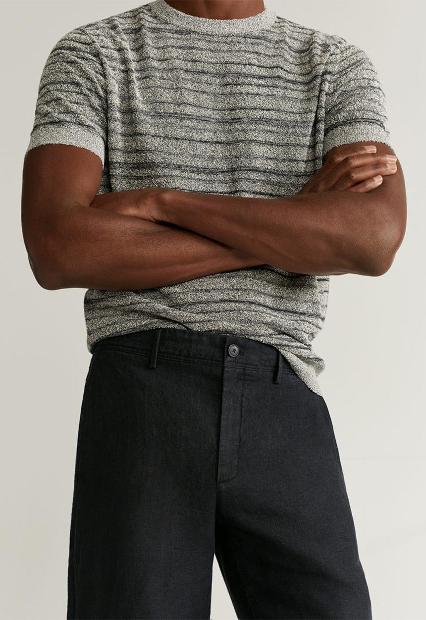 MANGO - Oyster trousers - black