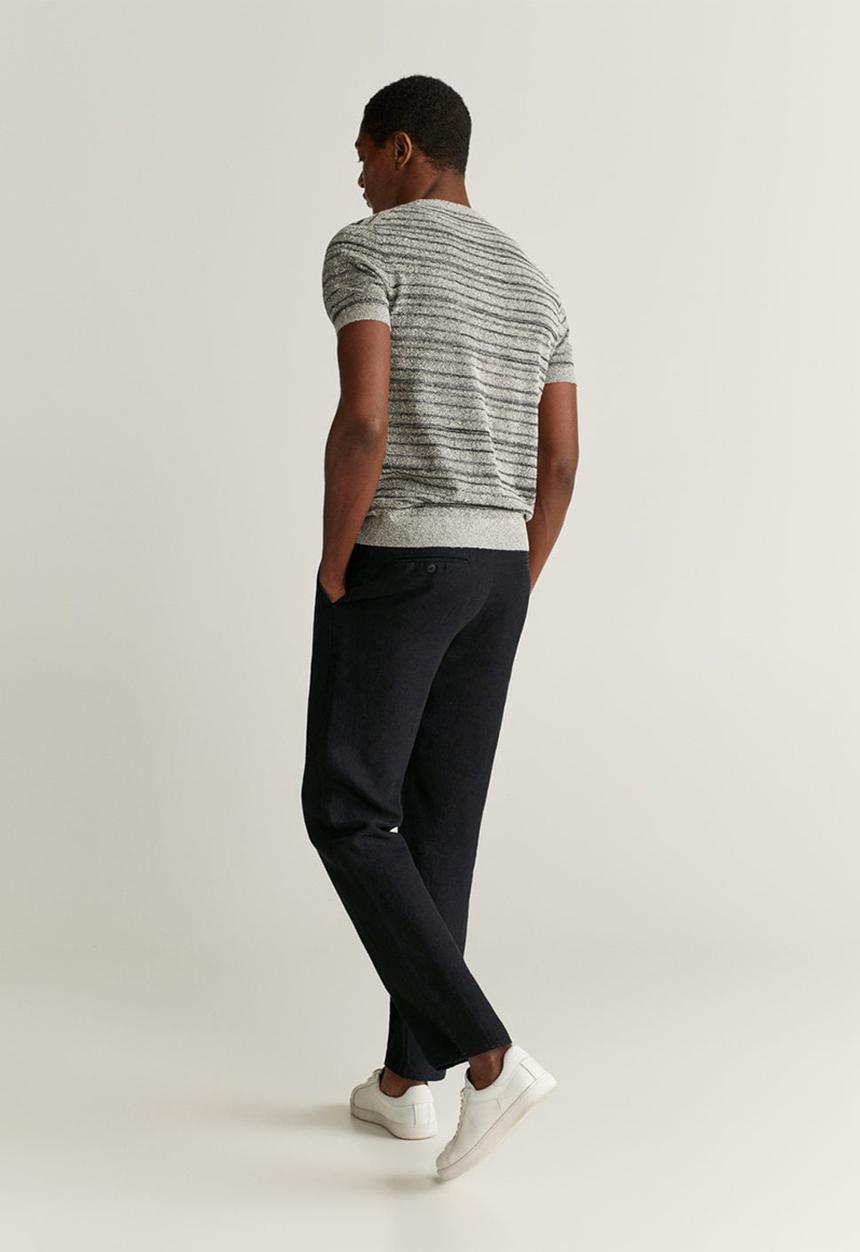 MANGO - Oyster trousers - black