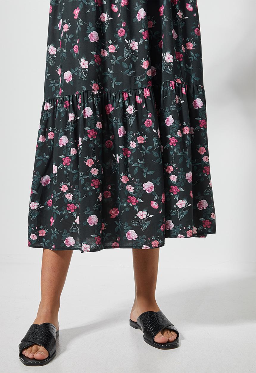 Superbalist - V-neck tiered dress - multi