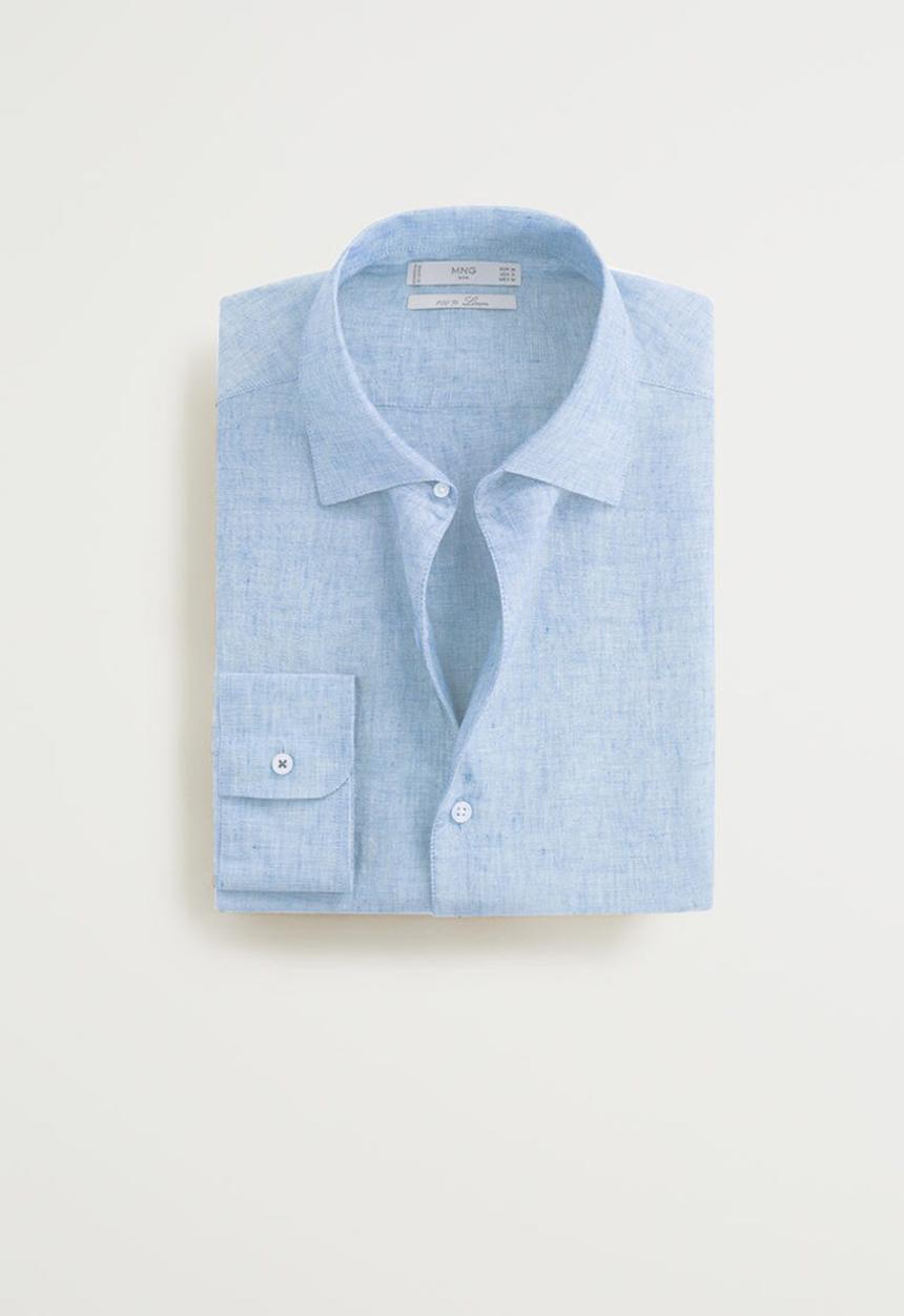 MANGO - Parrot shirt - blue