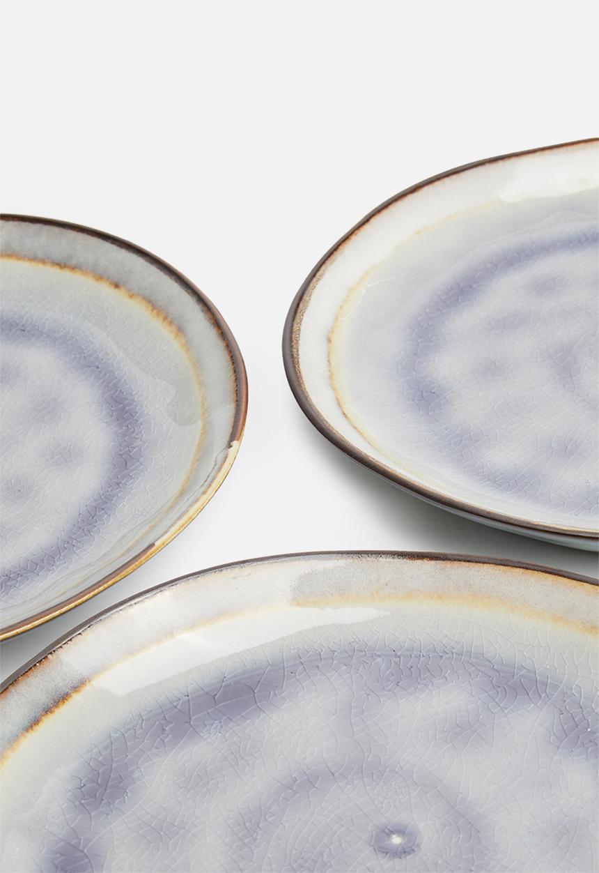 Sixth Floor - Cora side plate set of 4 - grey