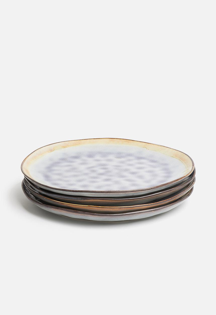 Sixth Floor - Cora dinner plate set of 4 - grey