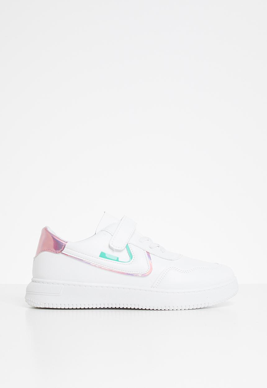 Rebel Republic - Girls strap sneaker - white