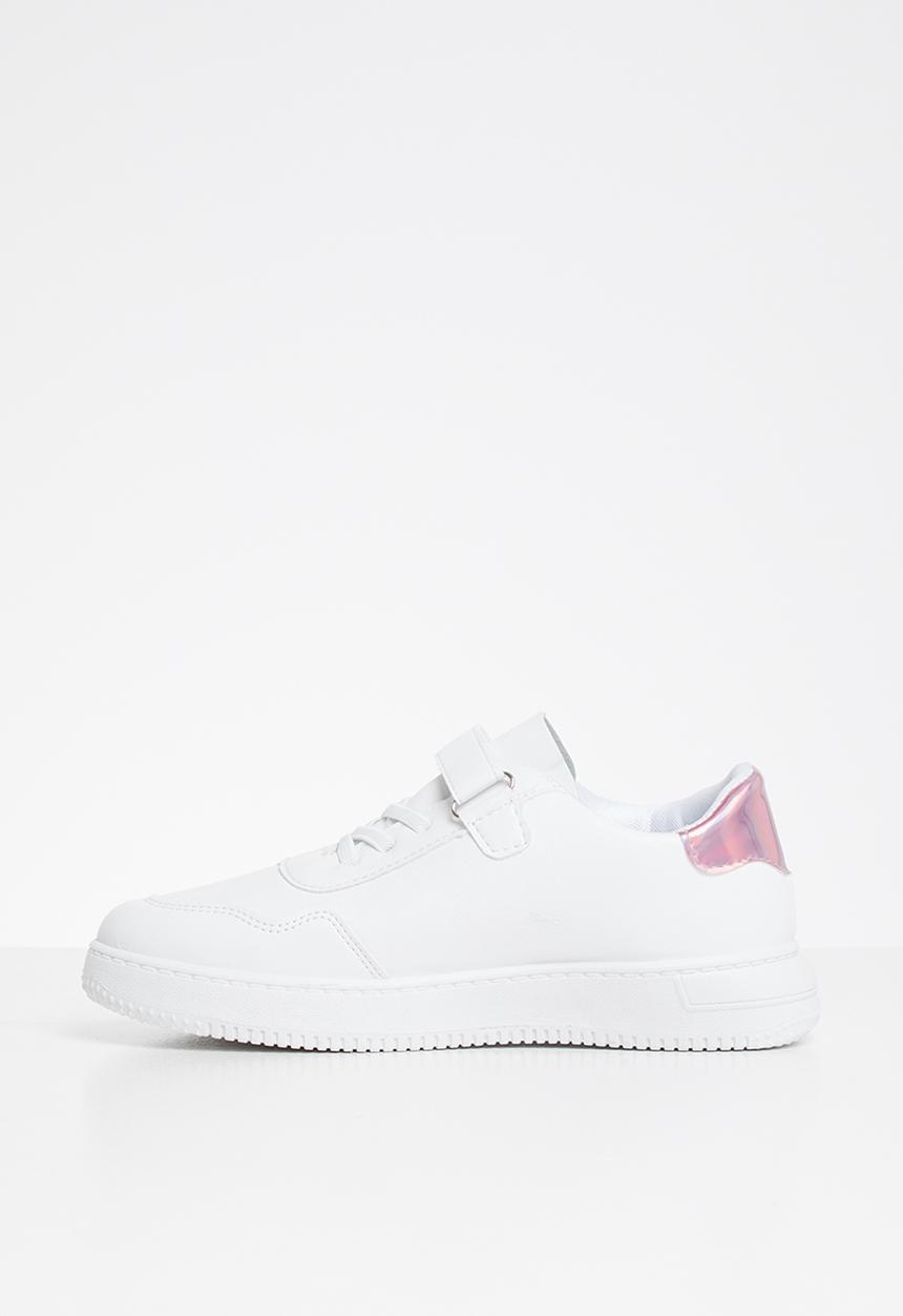 Rebel Republic - Girls strap sneaker - white