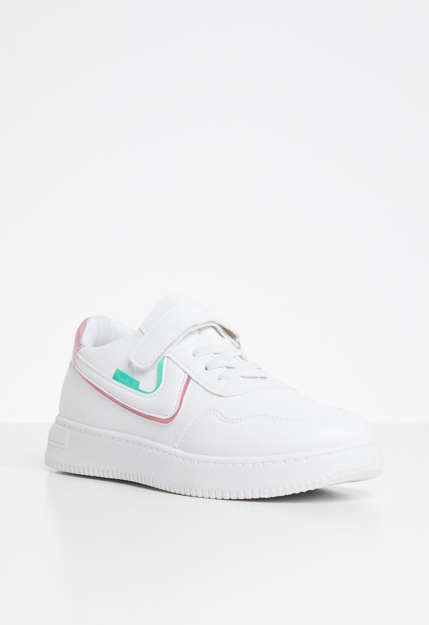 Rebel Republic - Girls strap sneaker - white