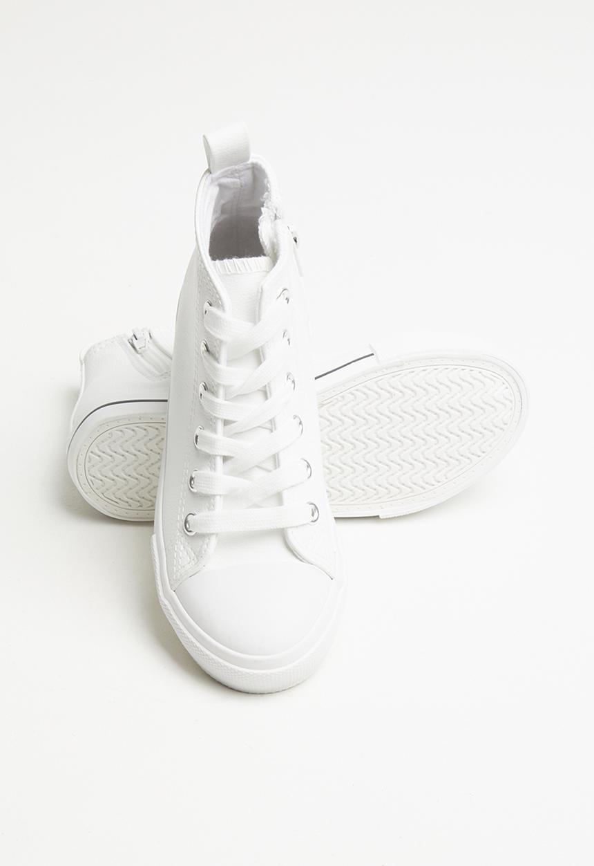 Cotton On - Classic high top trainer - white