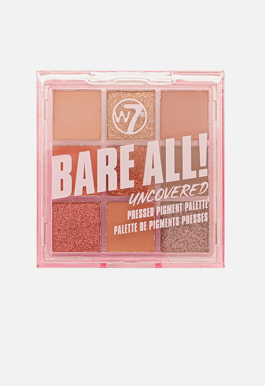 W7 Cosmetics - Bare All Pressed Pigment Palette - Uncovered