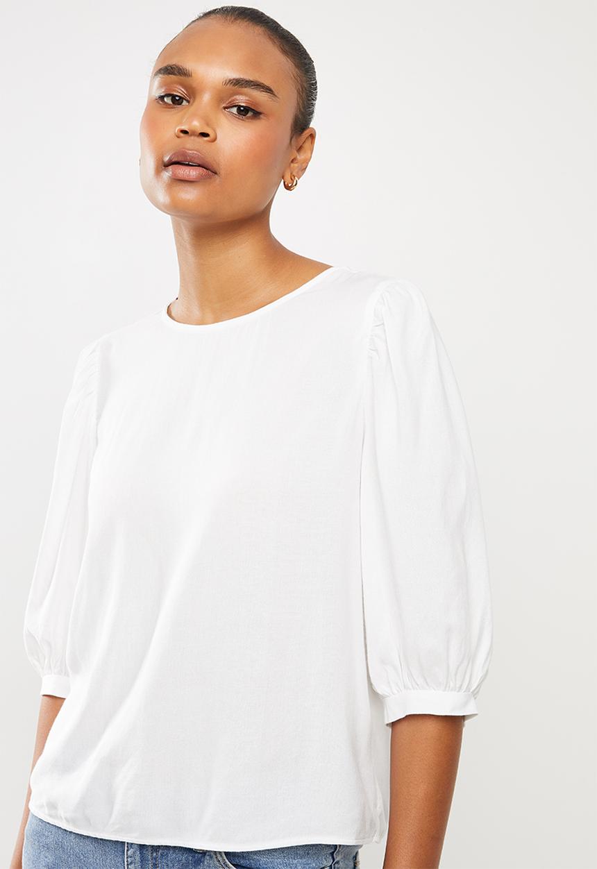 MILLA - Balloon sleeve blouse - ivory
