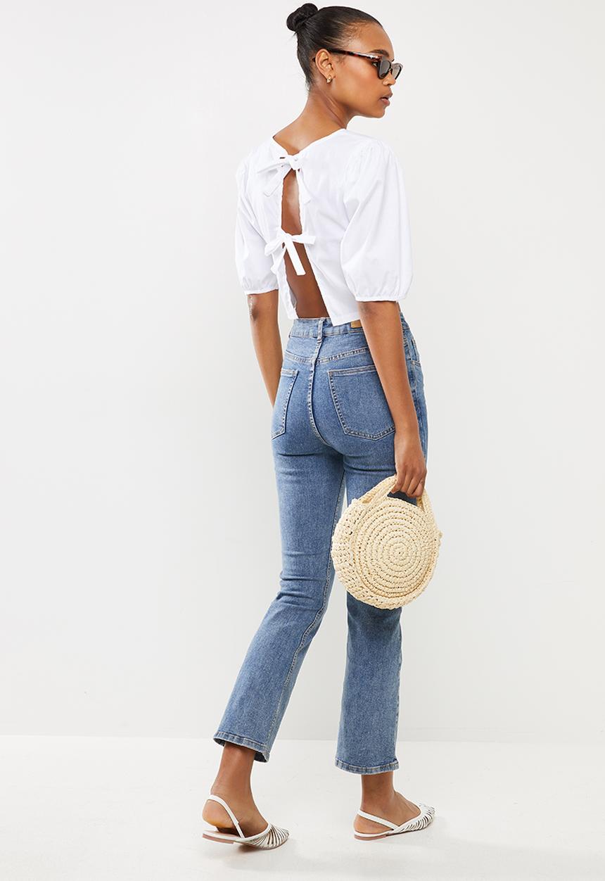 MILLA - Puff sleeve top - white