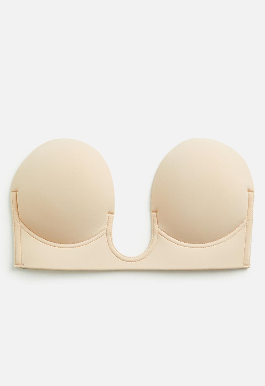Missguided - Secret u plunge stick on strapless bra - stone