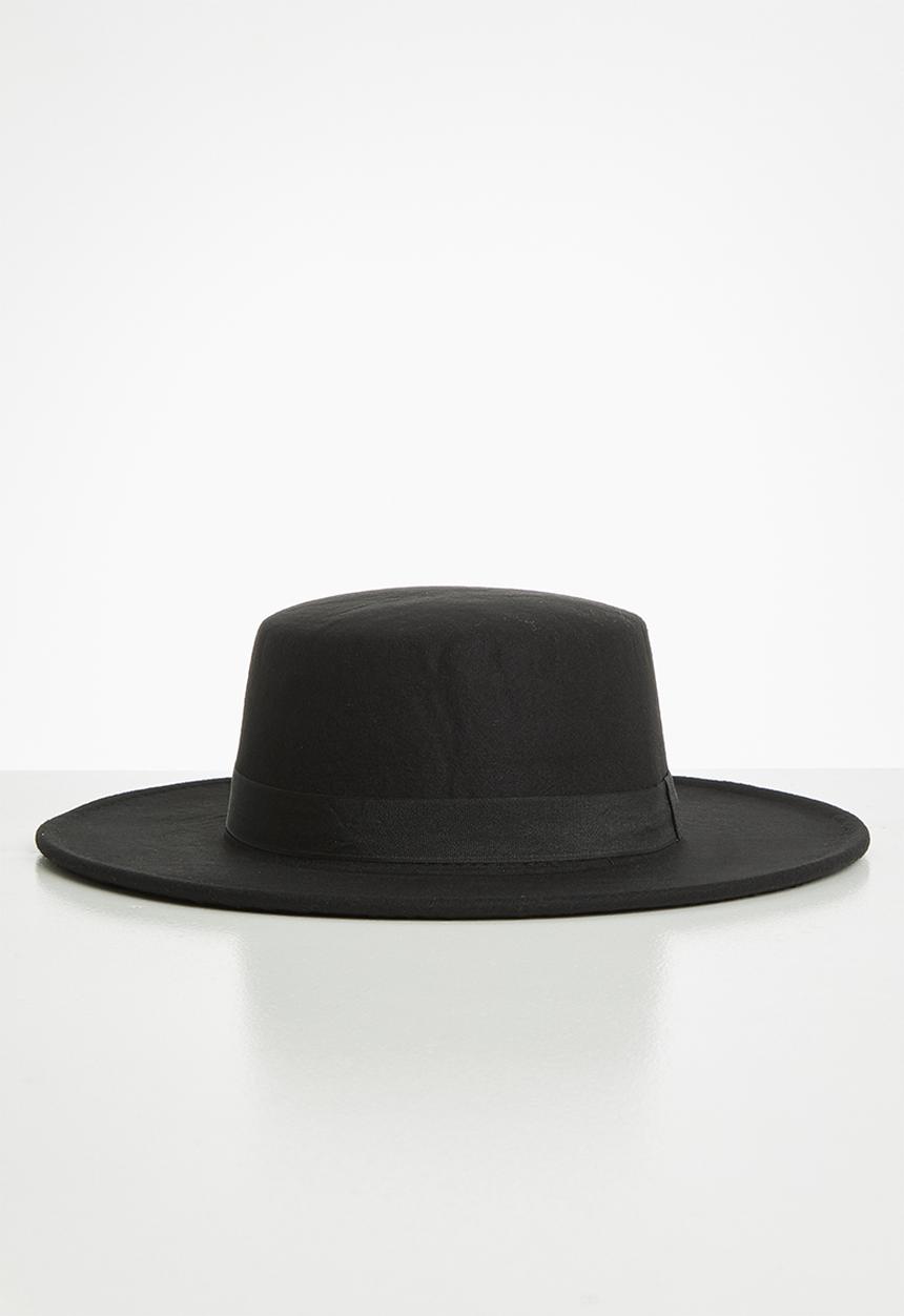 Superbalist - Ribbon trim fedora - black