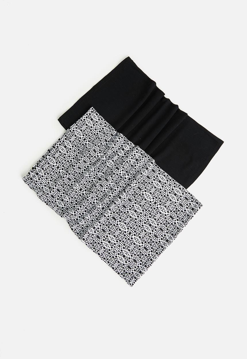 Superbalist - 2 Pack snood set - black & white 