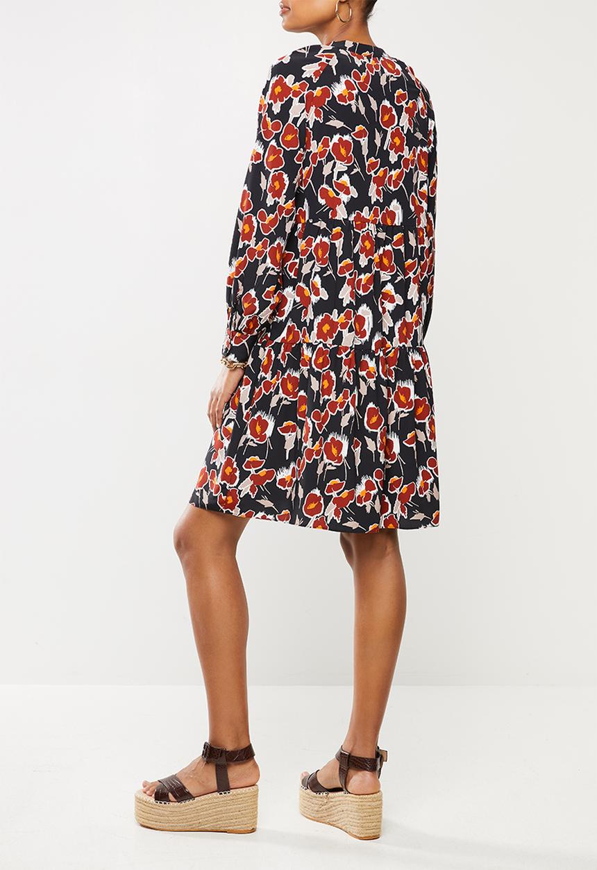 Glamorous - Maternity floral tunic - black rust