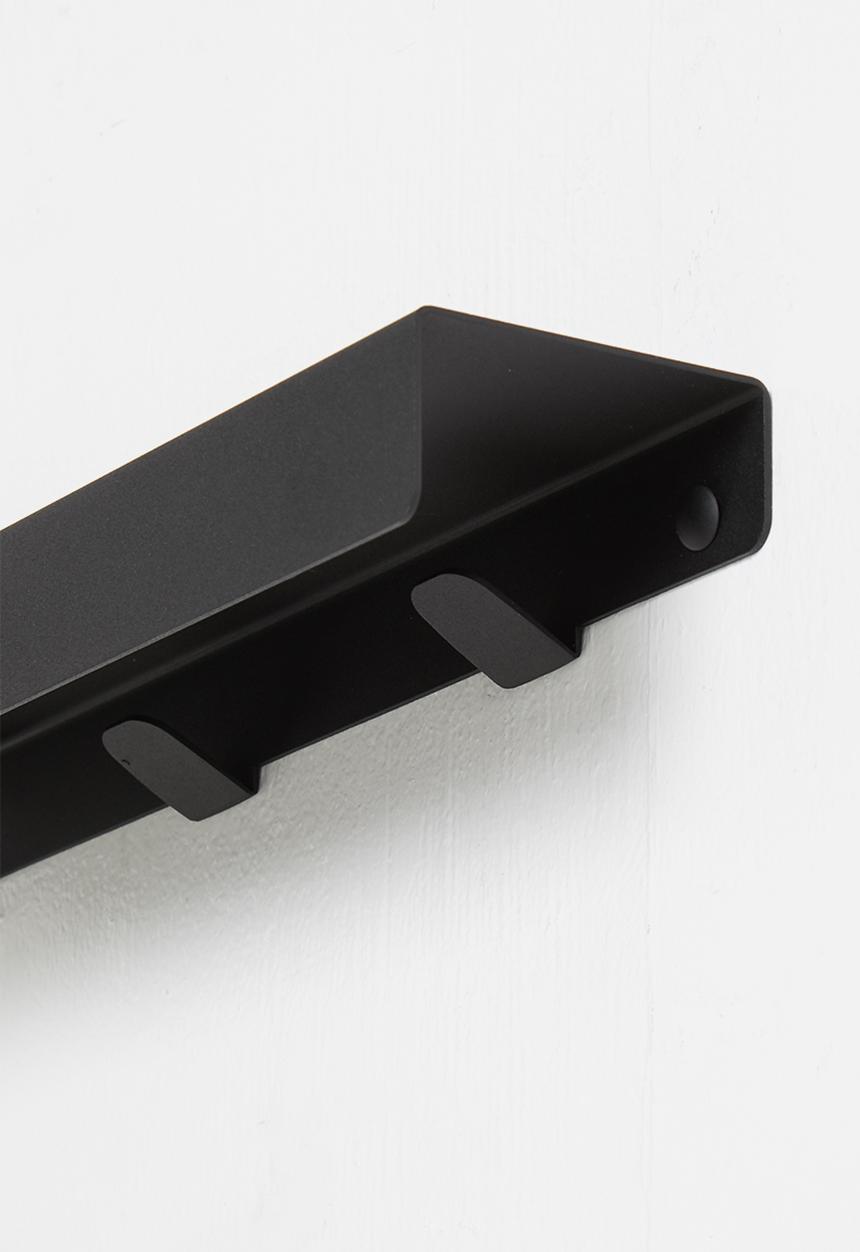 Smart Shelf - Conceal towel rack - black
