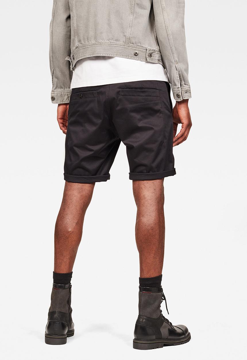 G-STAR - Bronson straight leg 1/2 shorts - black