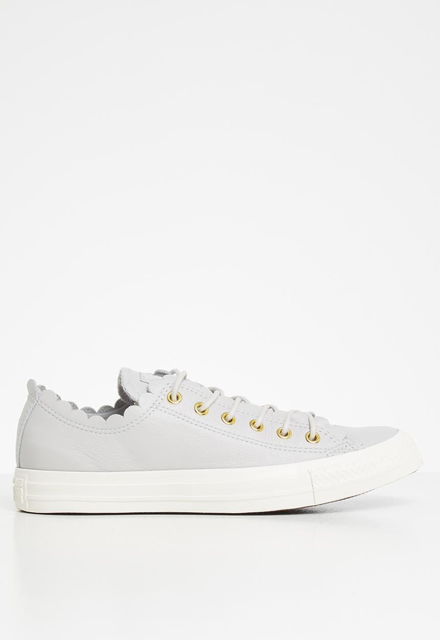 Converse - Ctas scalloped leather l ox - grey 