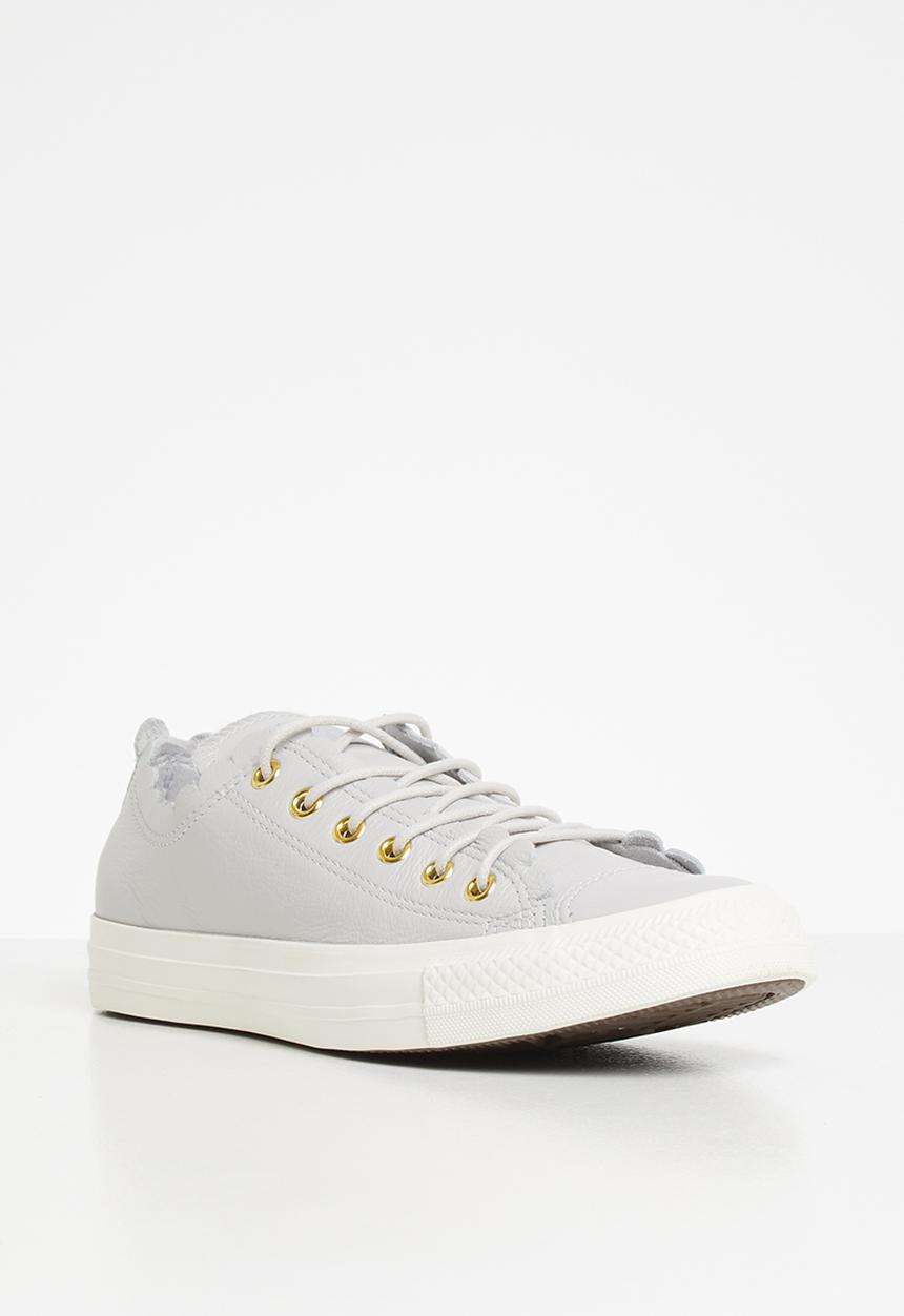 Converse - Ctas scalloped leather l ox - grey 