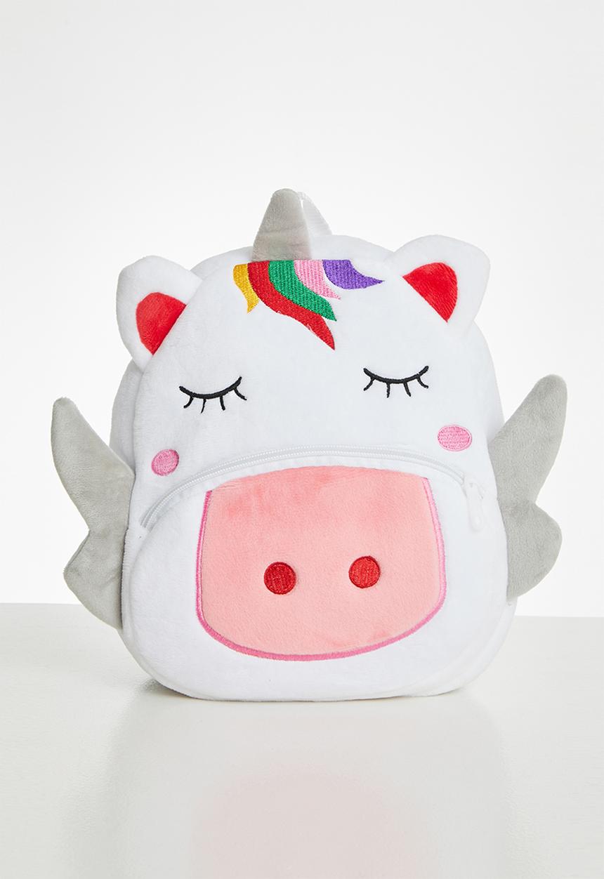 Pop Candy - Unicorn piggy backpack - pink & white