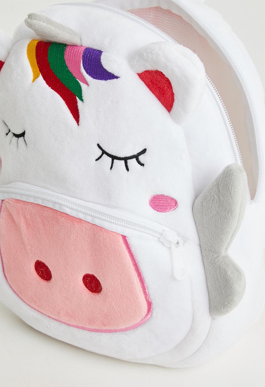 Pop Candy - Unicorn piggy backpack - pink & white