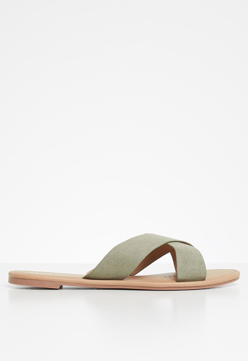 Cotton On - Everyday Scarlett xover slide - khaki 