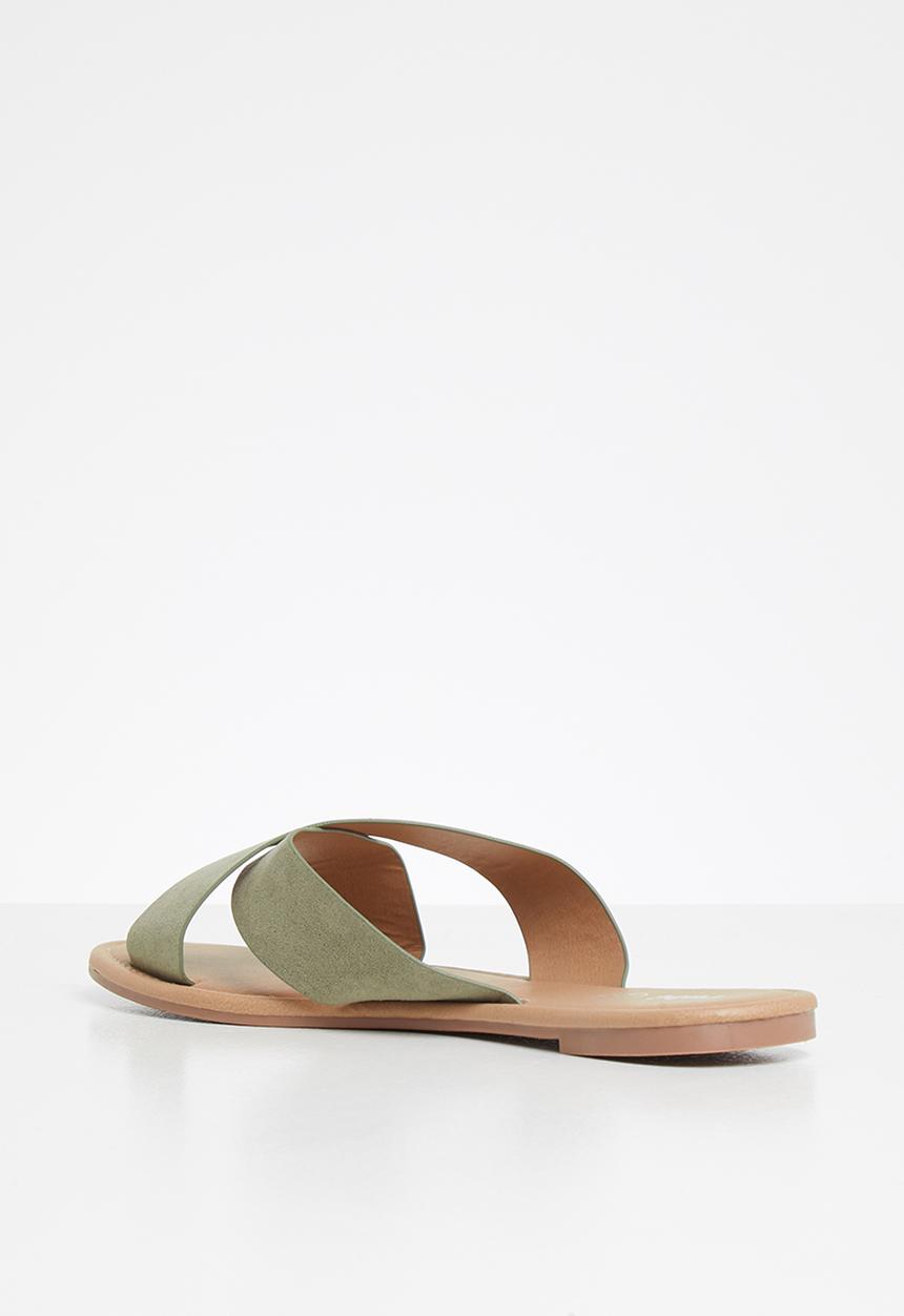 Cotton On - Everyday Scarlett xover slide - khaki 