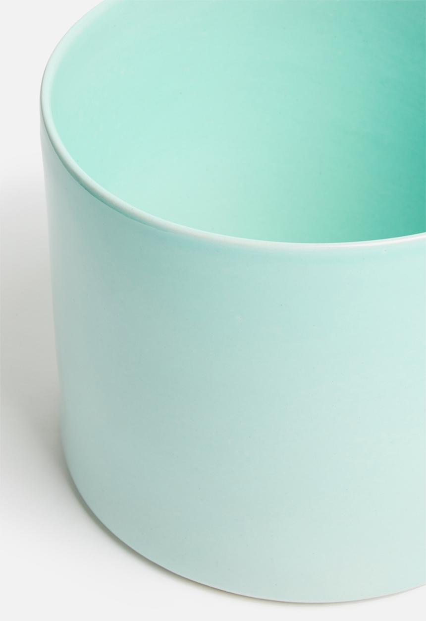 Urchin Art - Cora planter - glazed sky blue