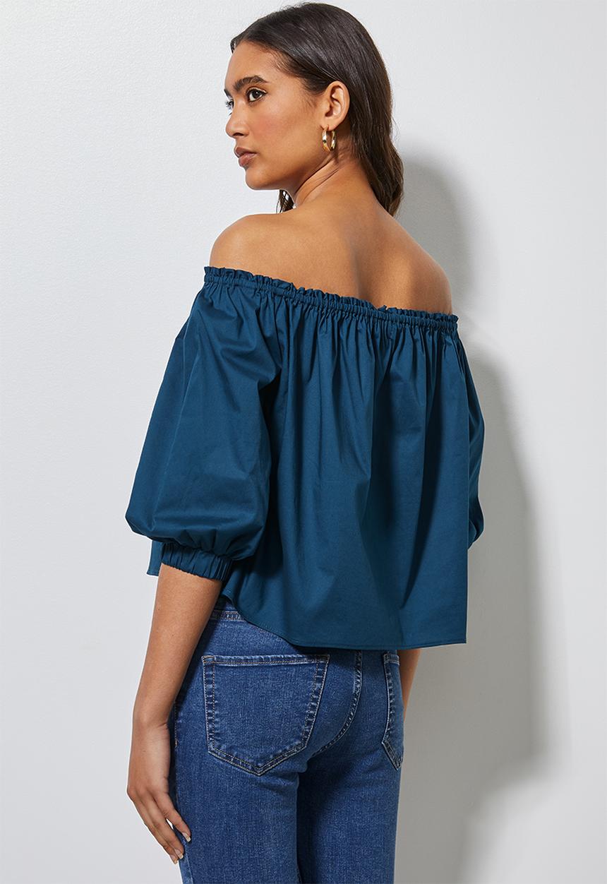 Superbalist - Off the shoulder blouse - blue 