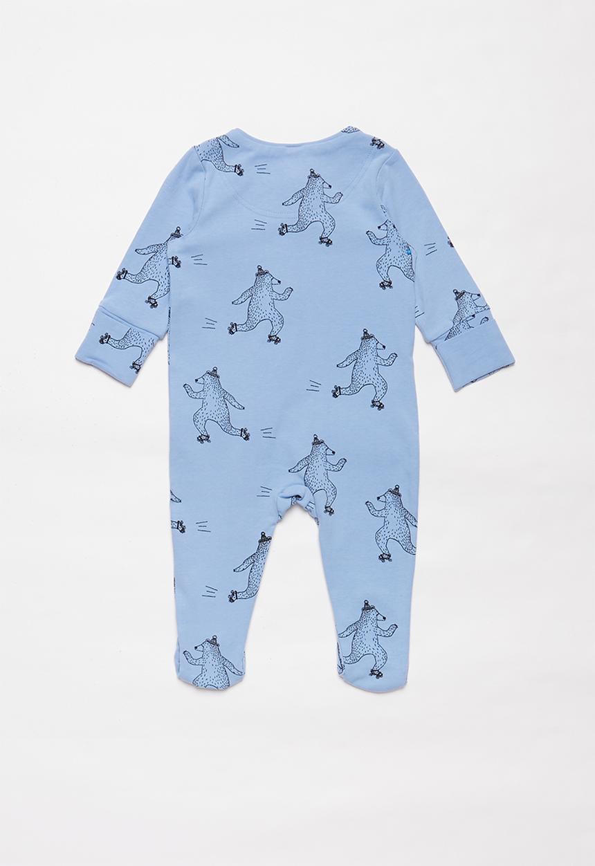 Cotton On - The long sleeve zip romper - blue & black