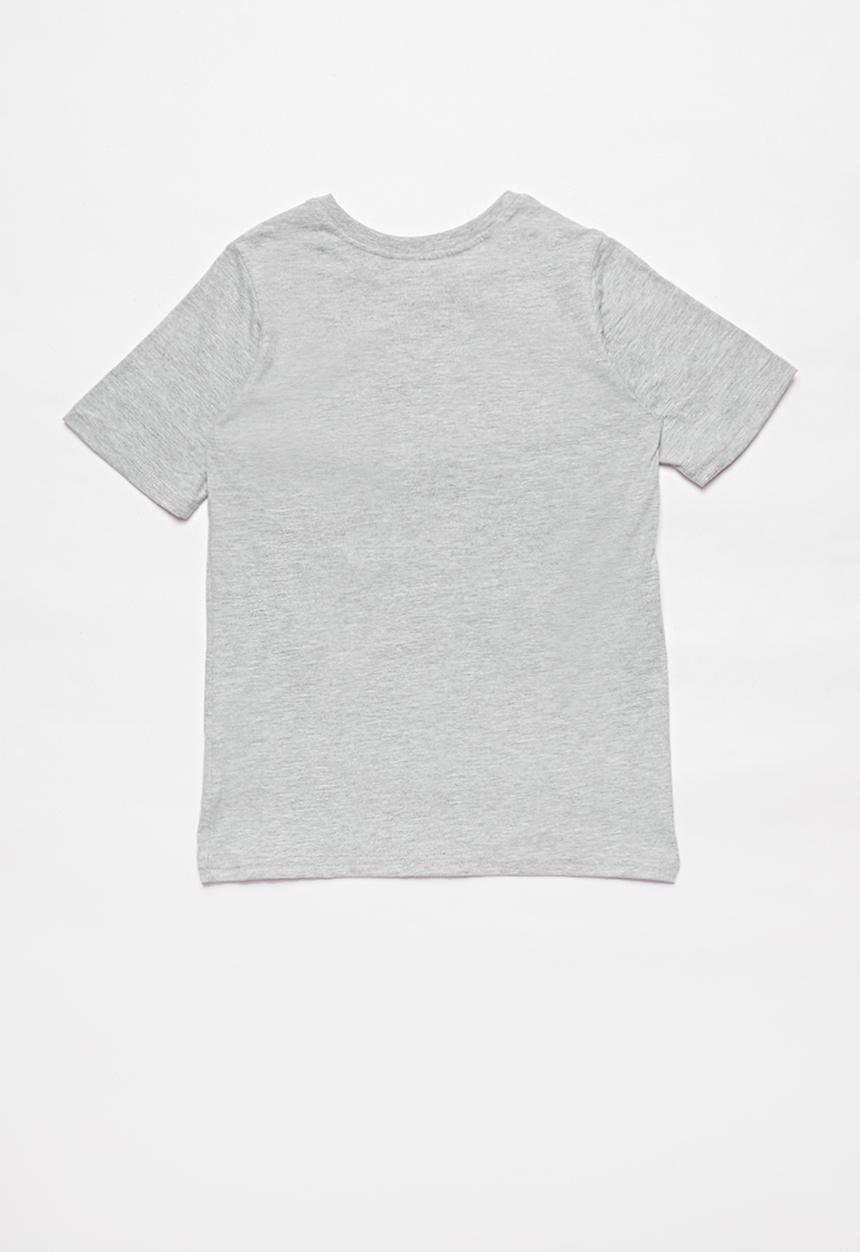 Pop Candy - Boys 2 pack printed tee - blue & grey