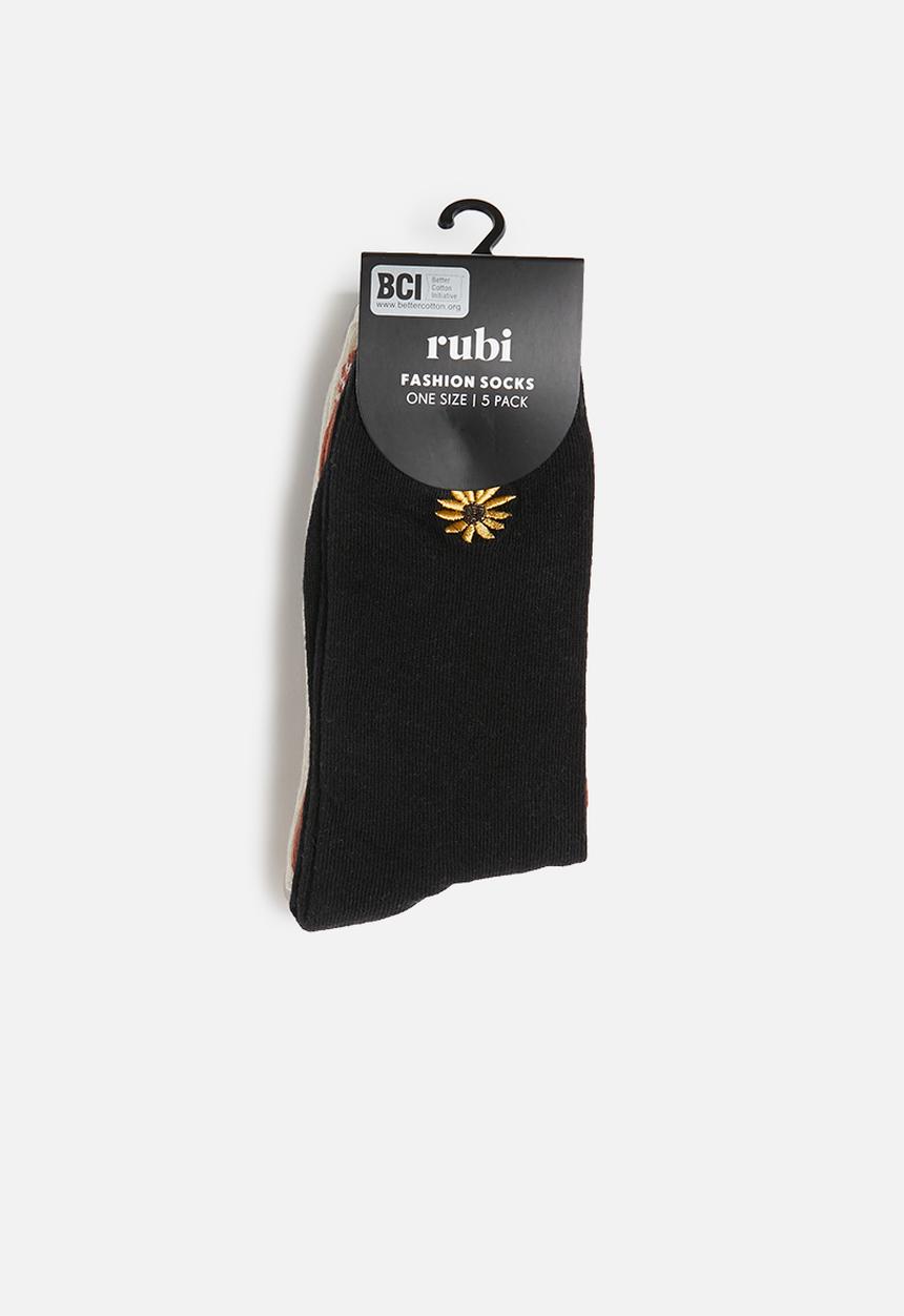 Cotton On - 5 Pack Carrie crew sock - multi 
