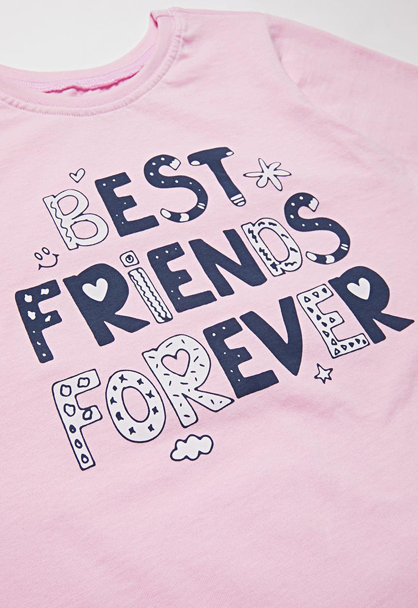 Pop Candy - Girls pyjama set - pink & navy