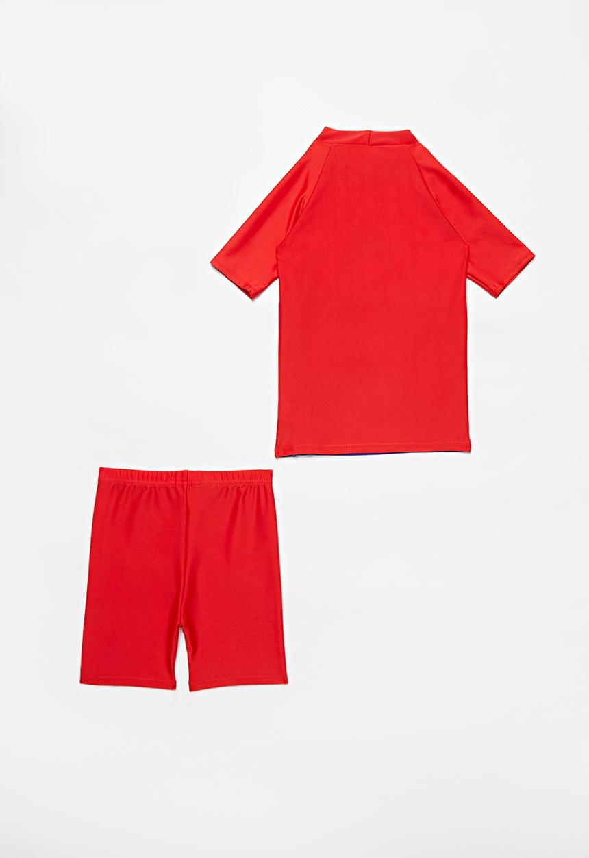 Pop Candy - Boys rash vest & short set - multi