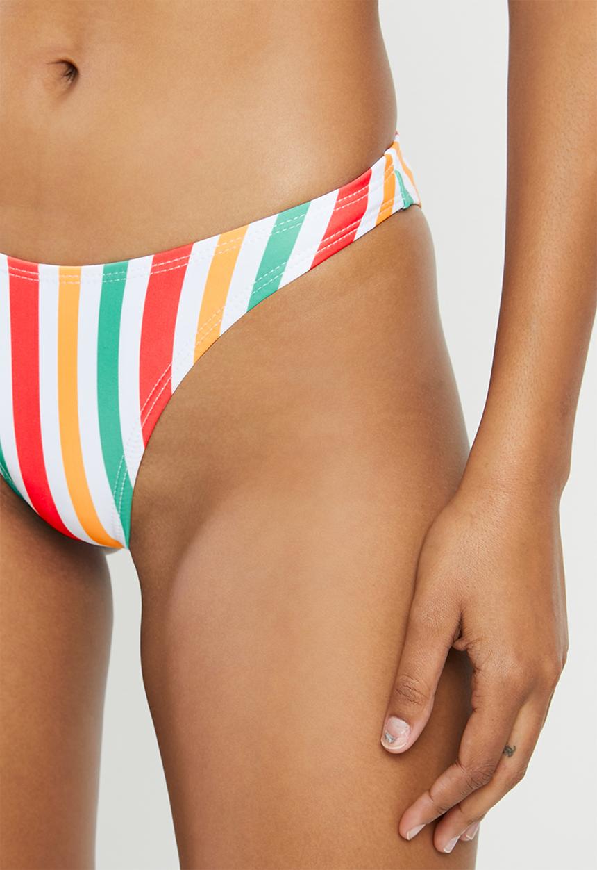 Missguided - Stripe boomerang bikini bottoms - multi