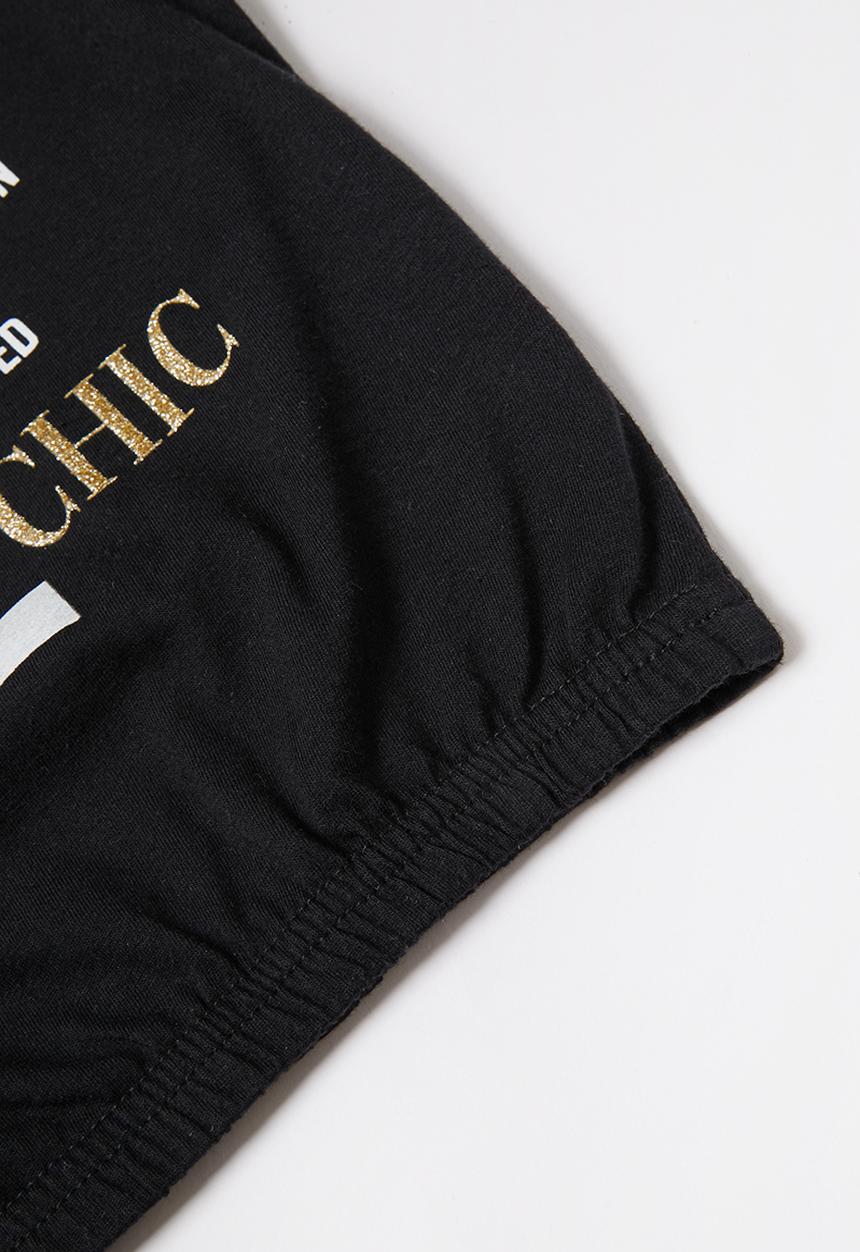 Rebel Republic - Tee with photographic print - black