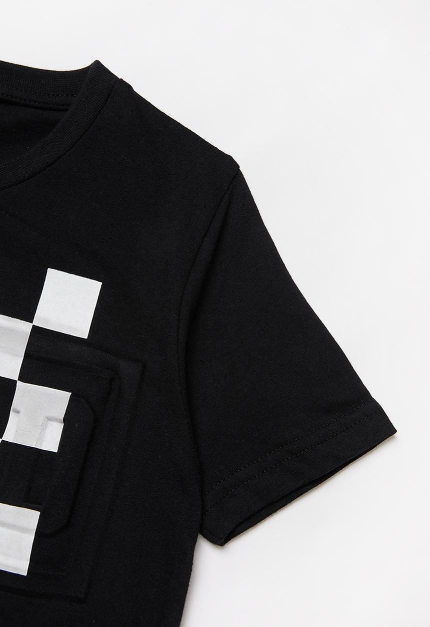 Rebel Republic - Tween boys graphic tee - black & white