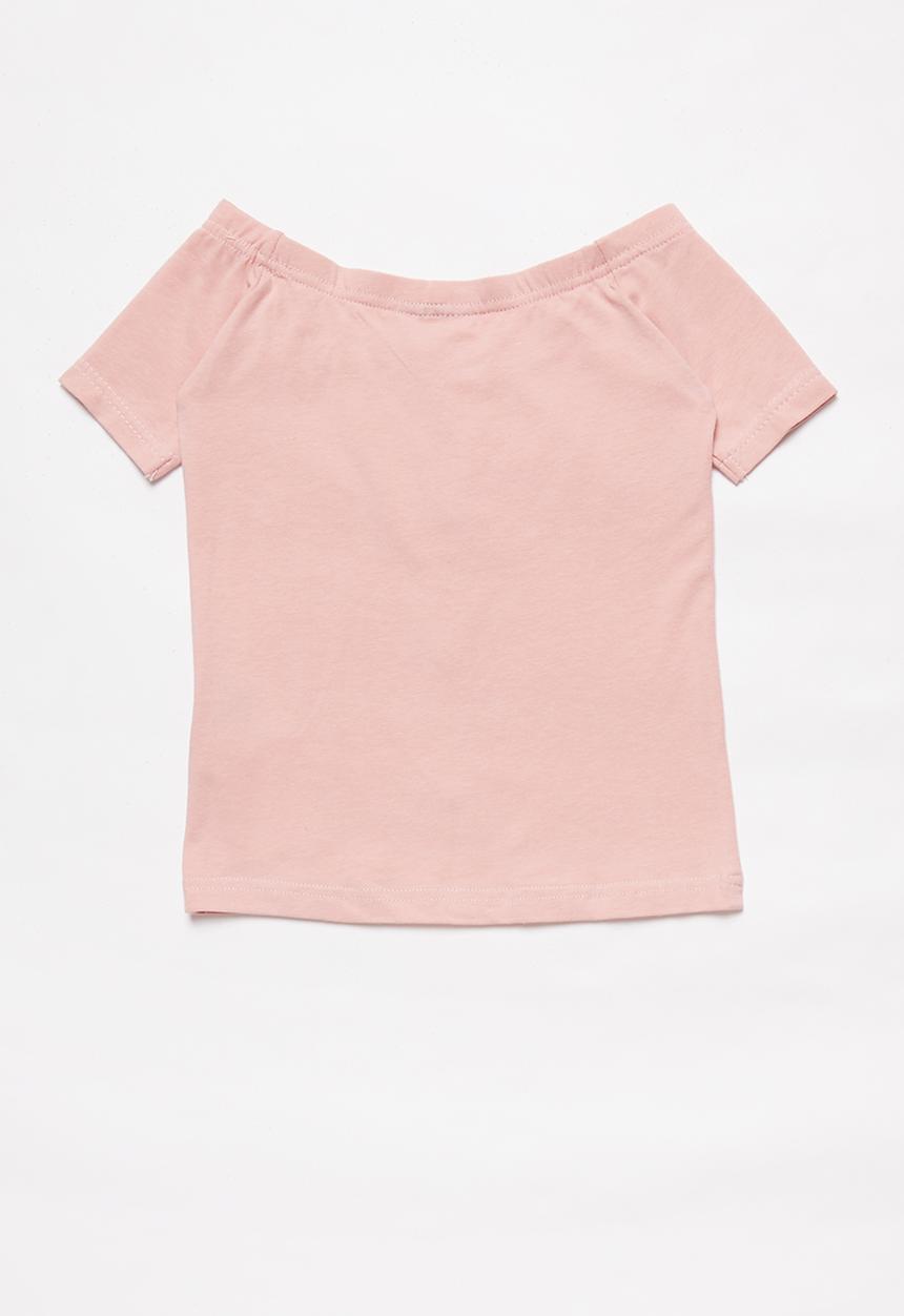 Rebel Republic - Girls vintage rib top - pink