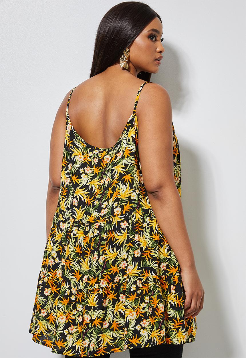 Superbalist - Tiered longer length cami - multi 