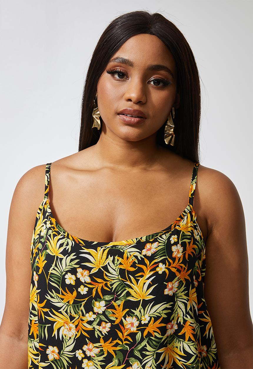 Superbalist - Tiered longer length cami - multi 