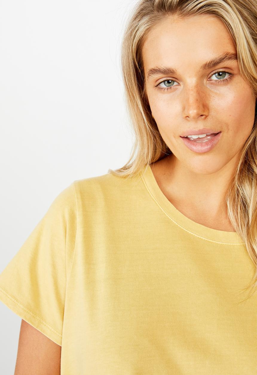 Cotton On - The one crew tee - yellow