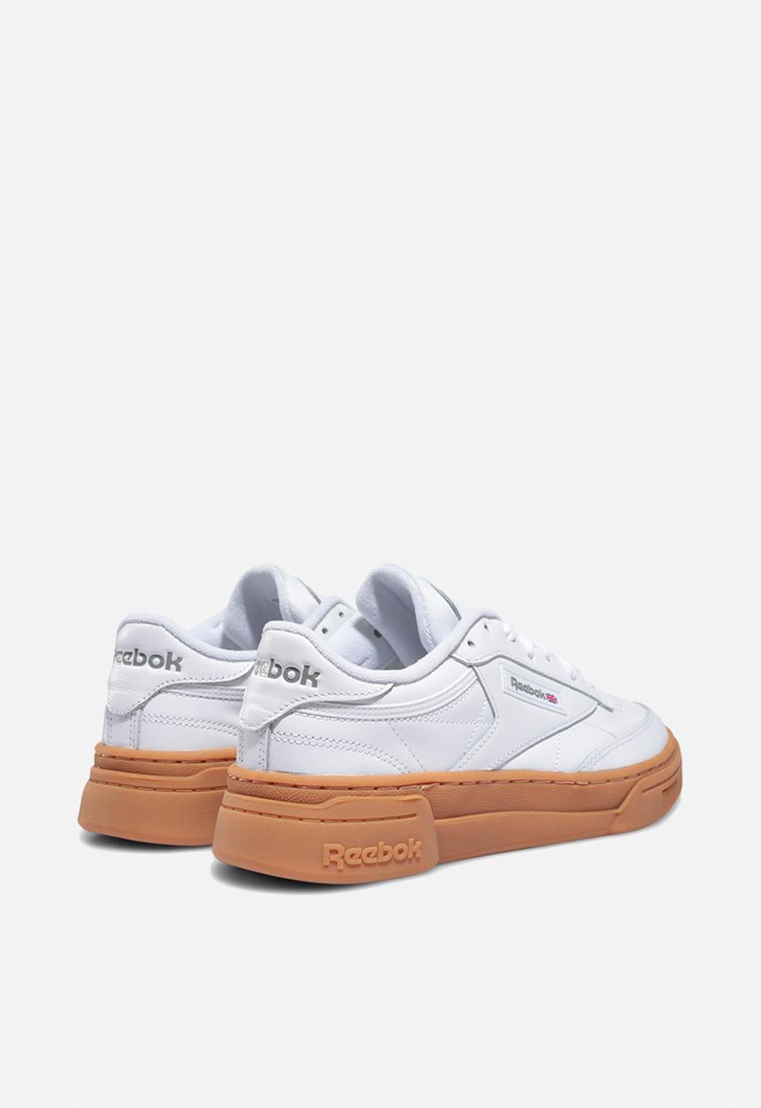 Reebok - Club C stacked - white / reebok rubber gum