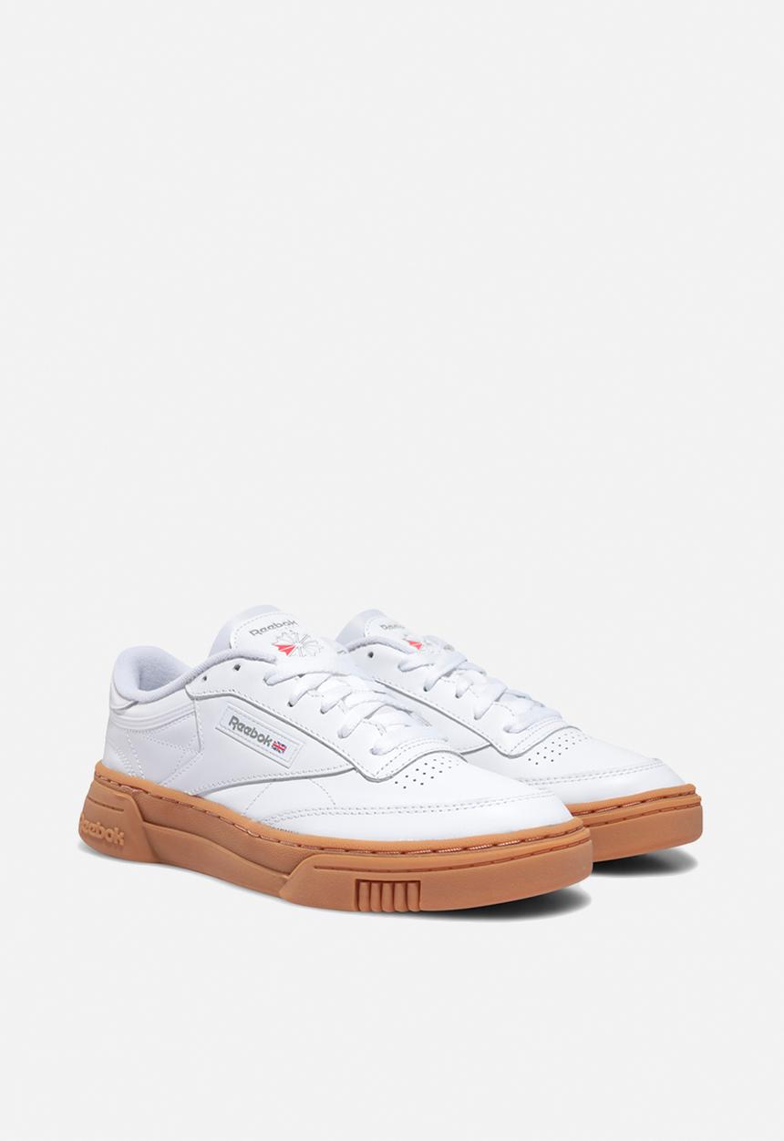 Reebok - Club C stacked - white / reebok rubber gum