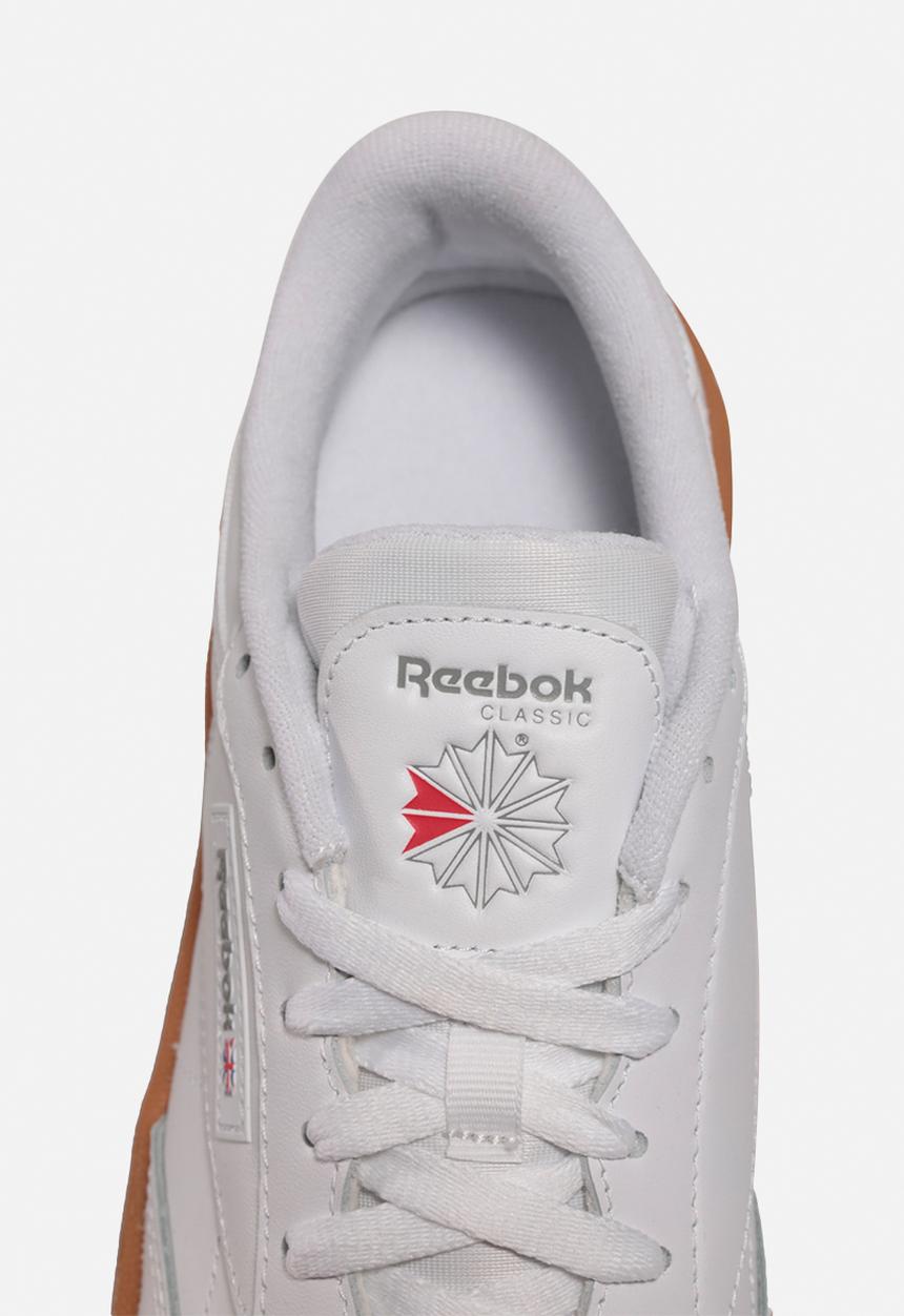 Reebok - Club C stacked - white / reebok rubber gum