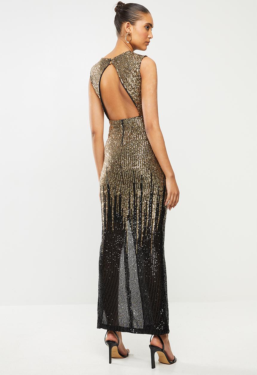 SISSY BOY - She's expensive maxi - gold & black